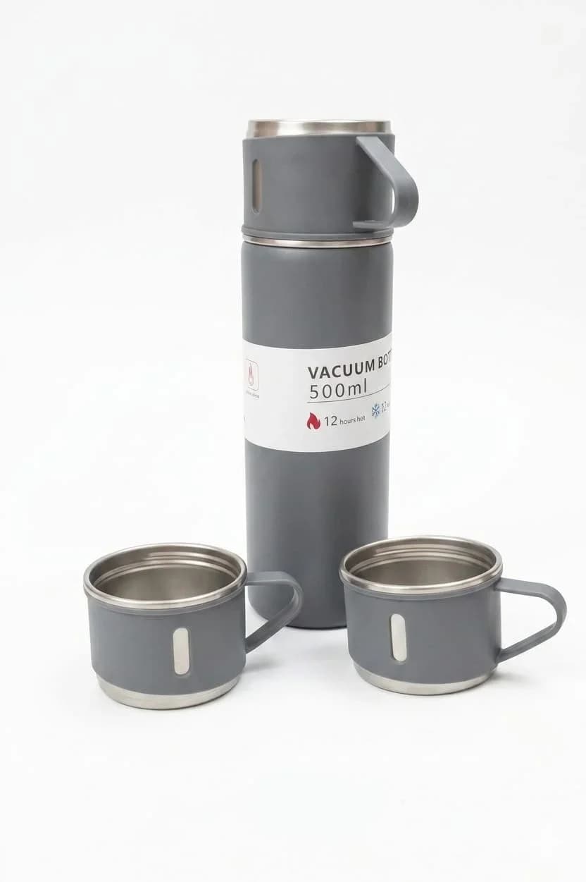 vacuum bottle 500ml and cup