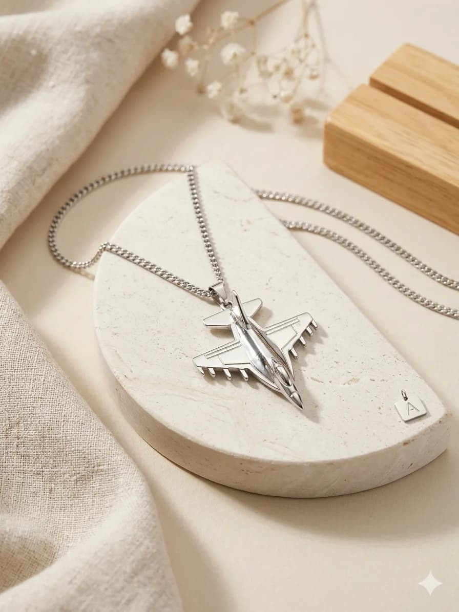 NECKLACE F16 SILVER