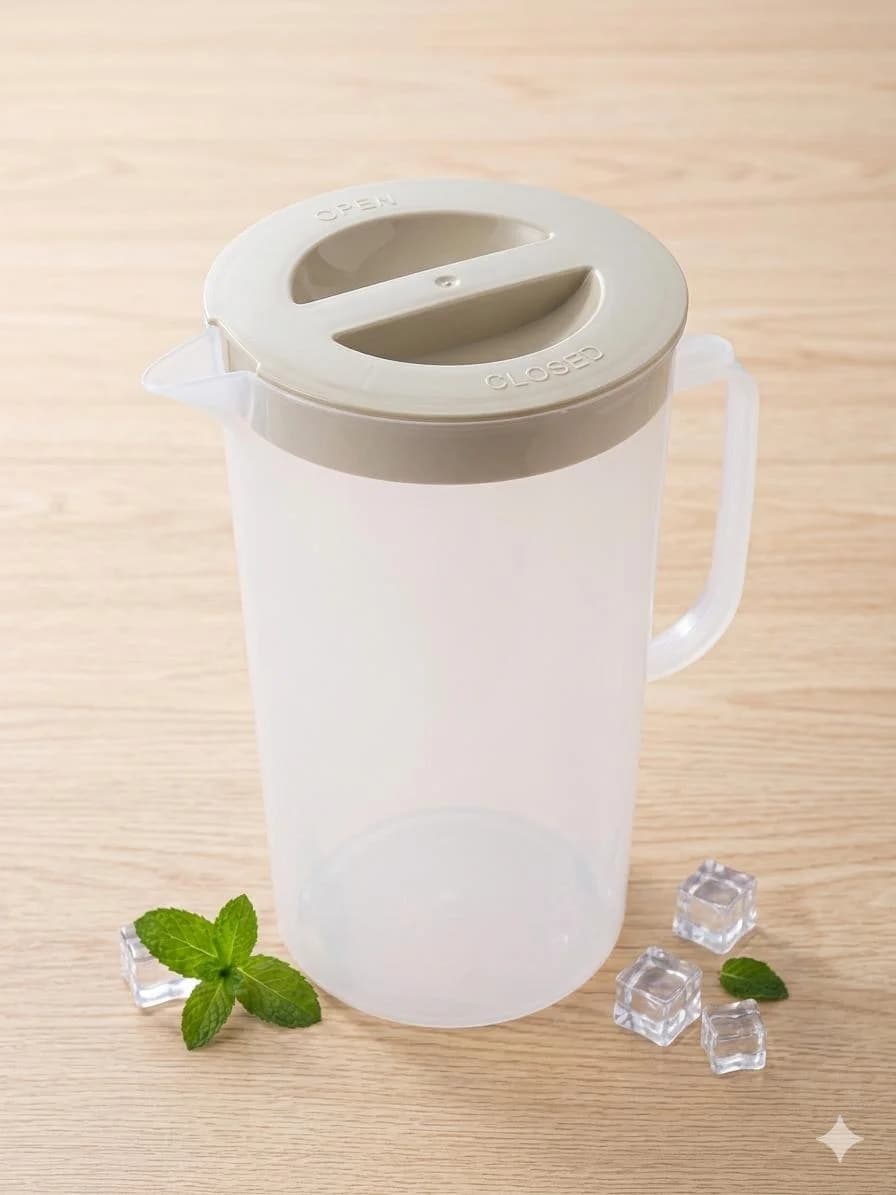 plastic pitcher with lid