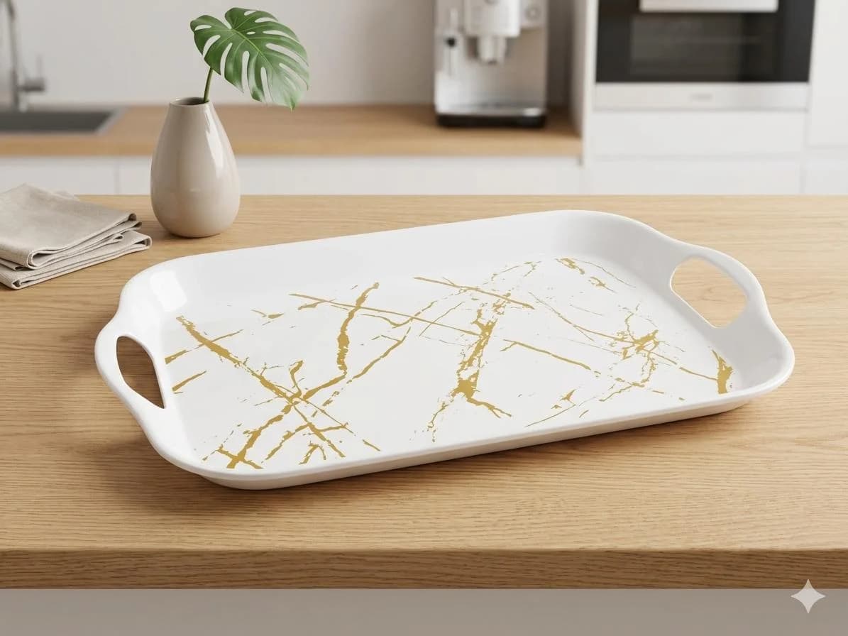 rectangular plastic tray