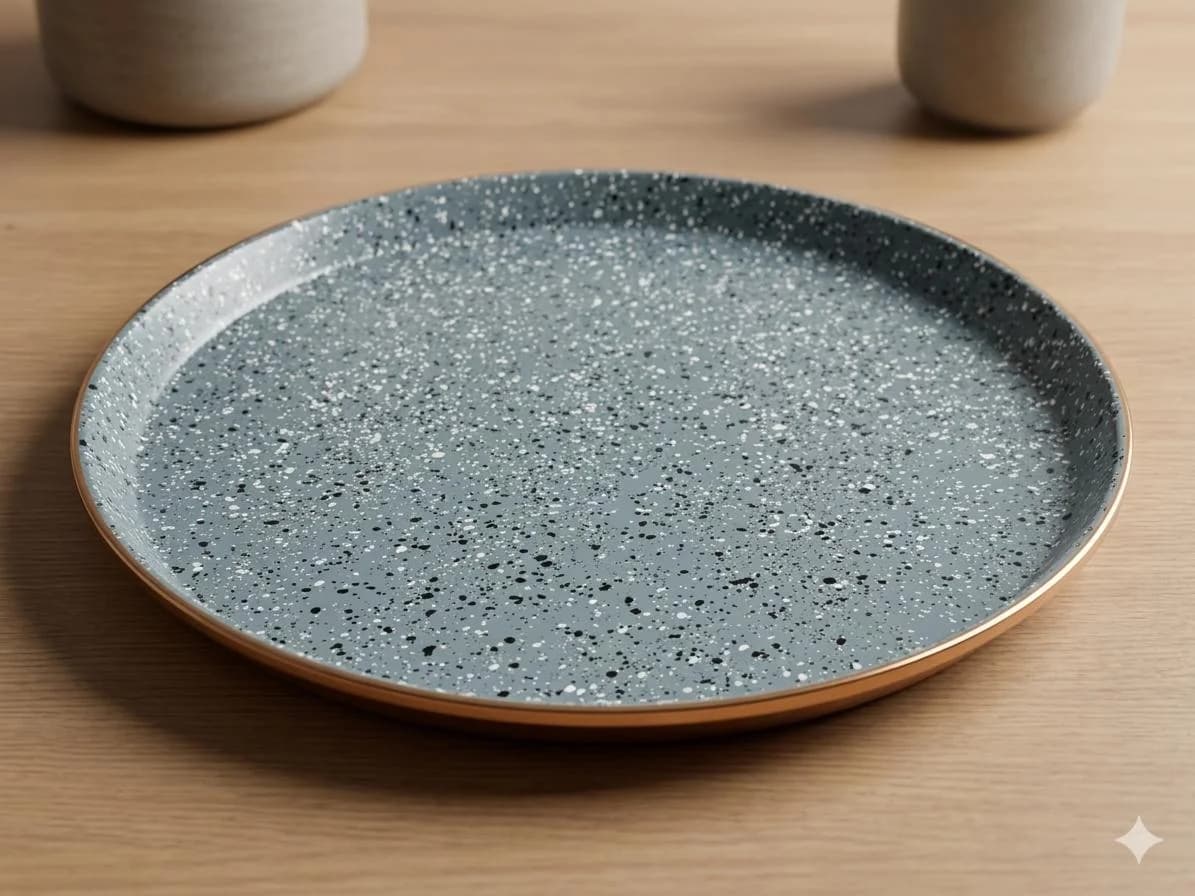 rounded tray leather top