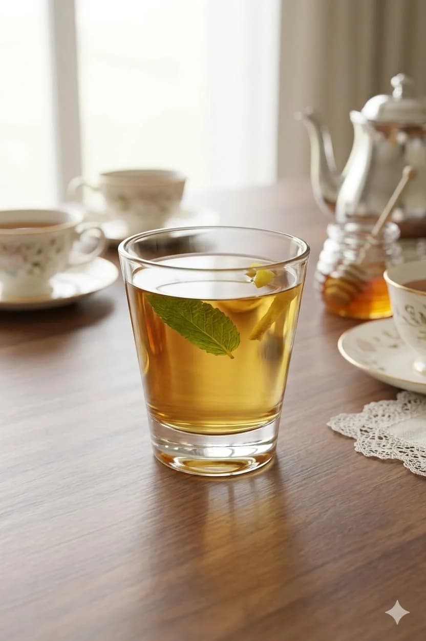 tea cup clear 6pcs